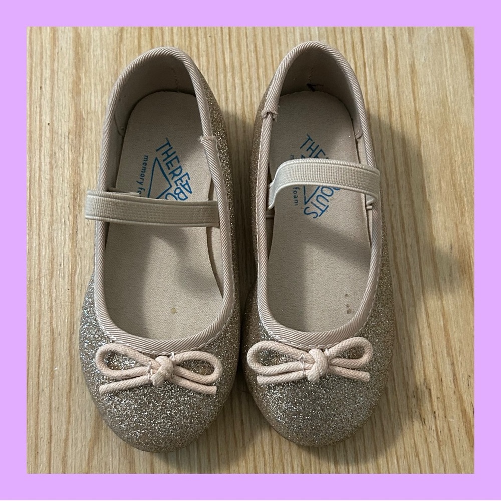 Thereabouts Glittery Gold Ballet Flats